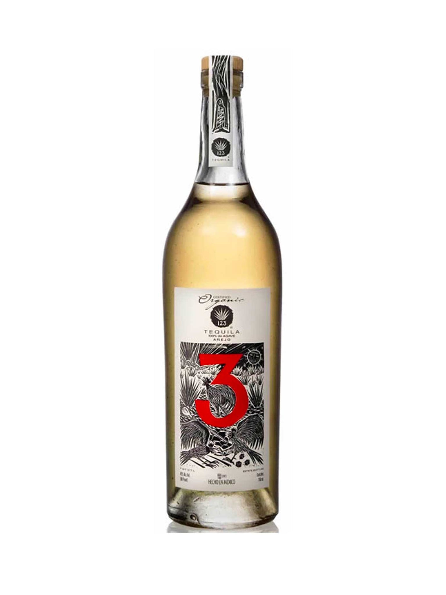 123 Organic Tequila #3 Anejo 750mL