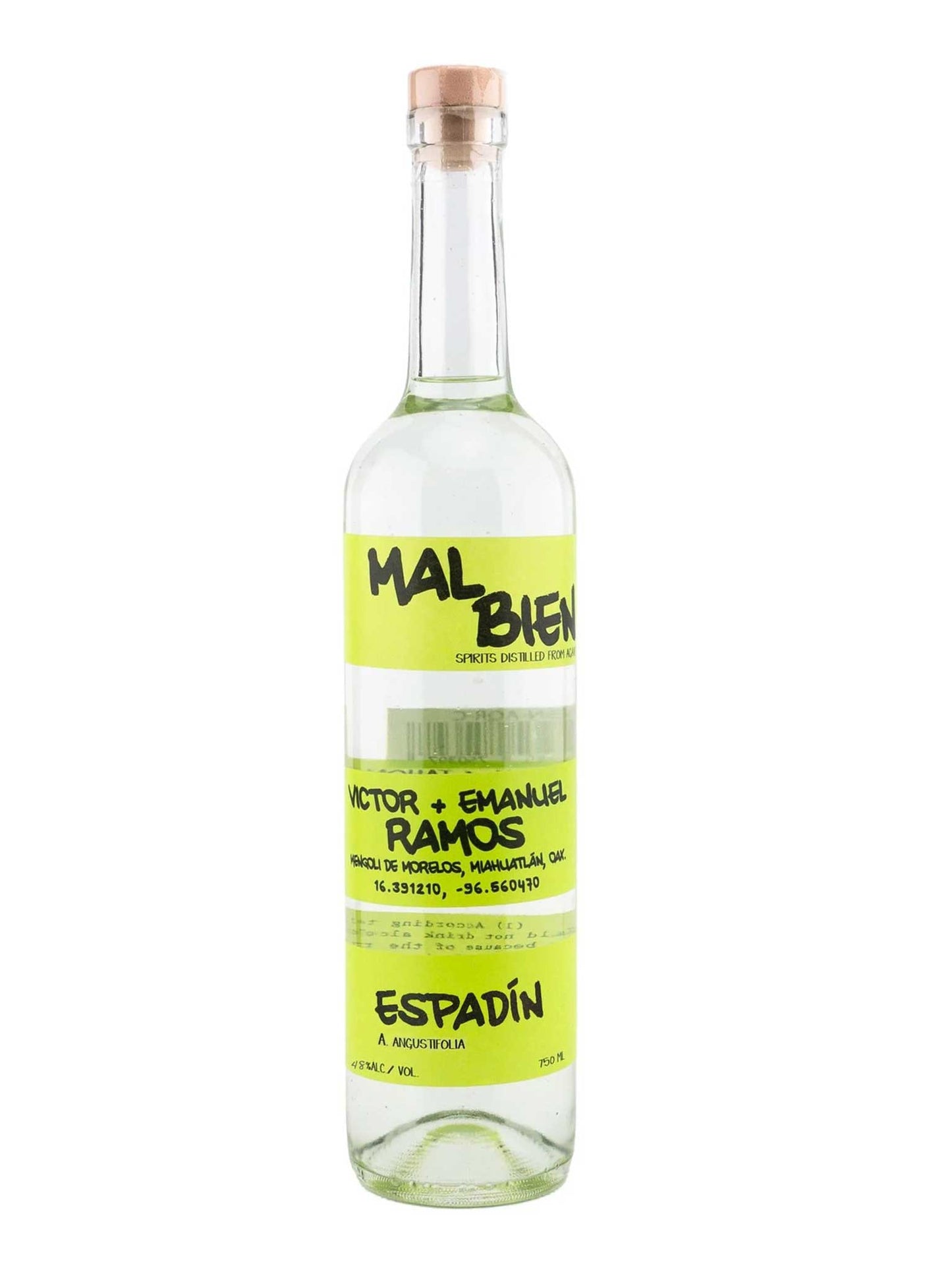 Mal Bien Mezcal Espadin Victor + Emanuel Ramos 750mL