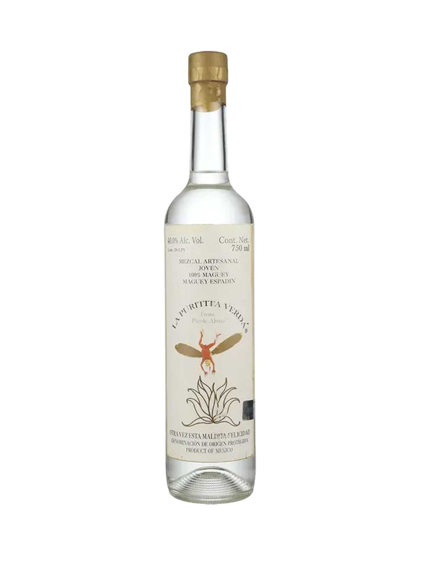 Pierde Almas Mezcal La Puritita Verda 750mL
