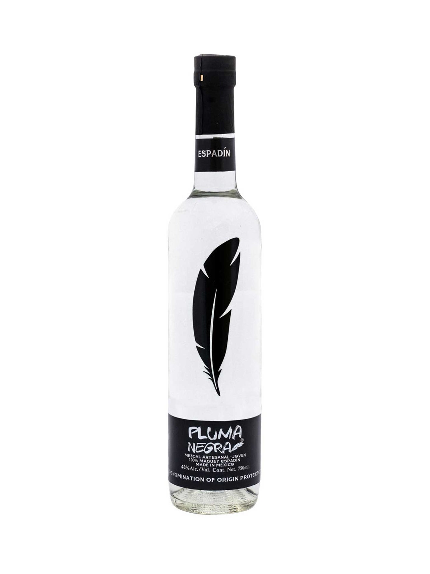 Pluma Negra Mezcal Espadin 48% ABV 750mL