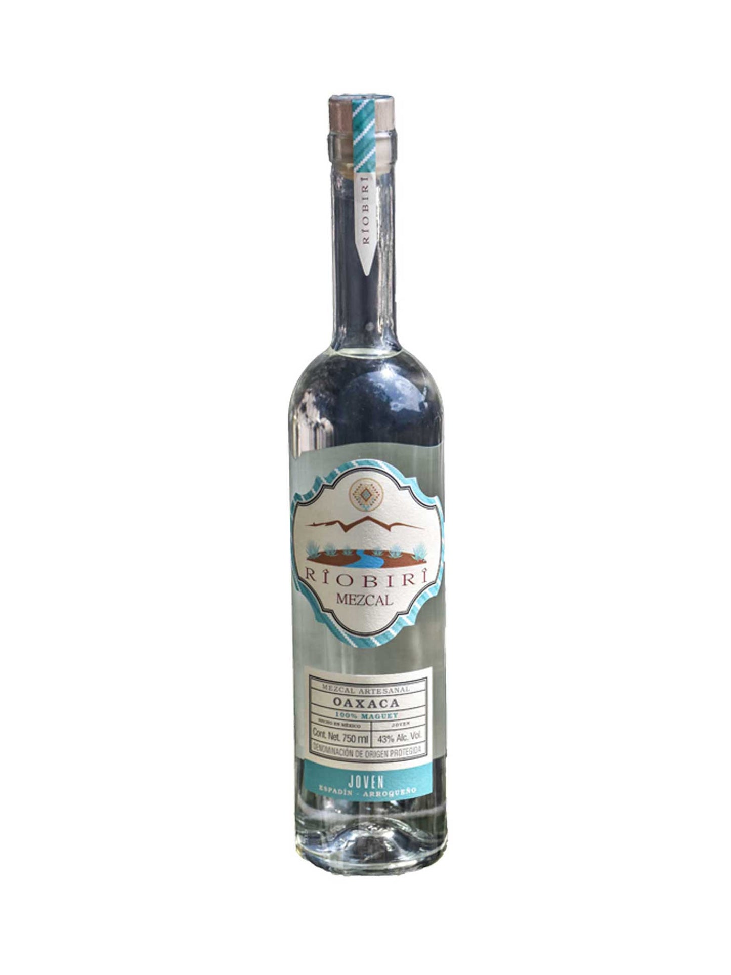 RIOBIRI Mezcal Joven Espadin-Arroqueno 43% ABV 750mL