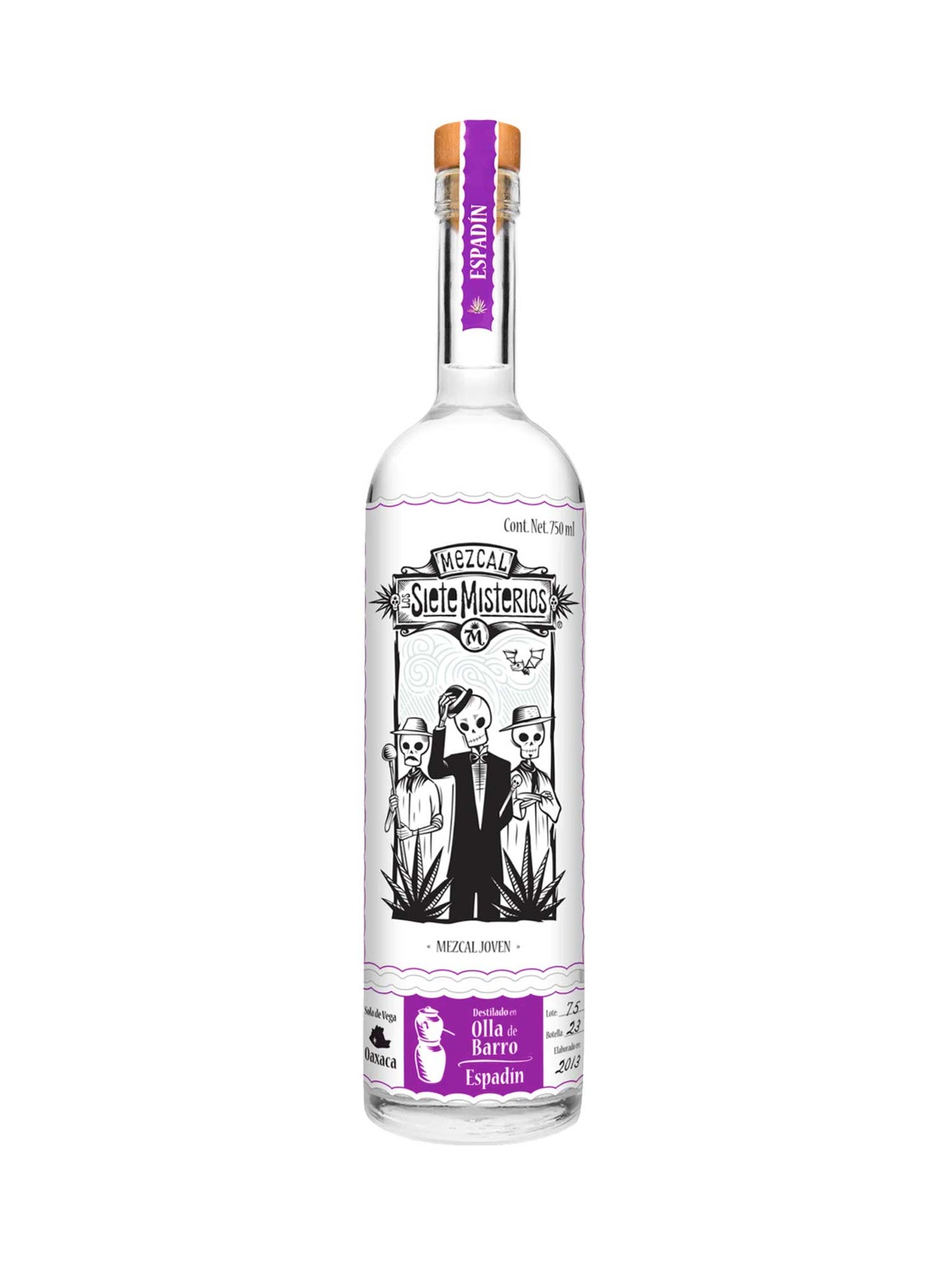 Siete Misterios Mezcal Espadin 40% ABV 750mL