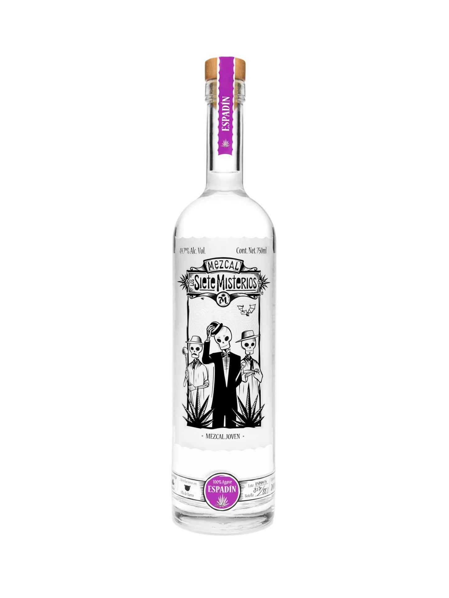 Siete Misterios Mezcal Espadin 45% ABV 750mL