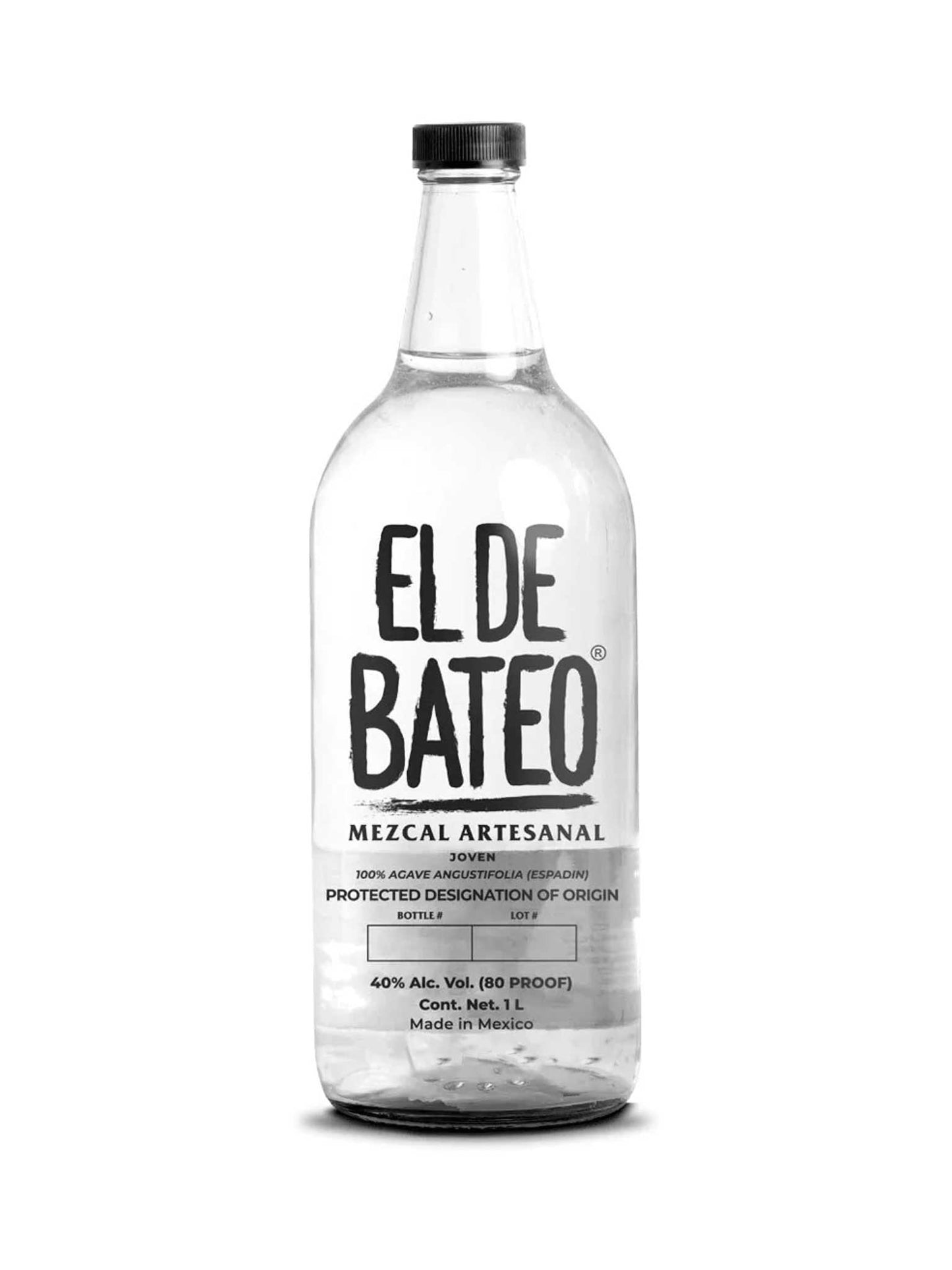 El De Bateo Mezcal Artesanal Joven 1L