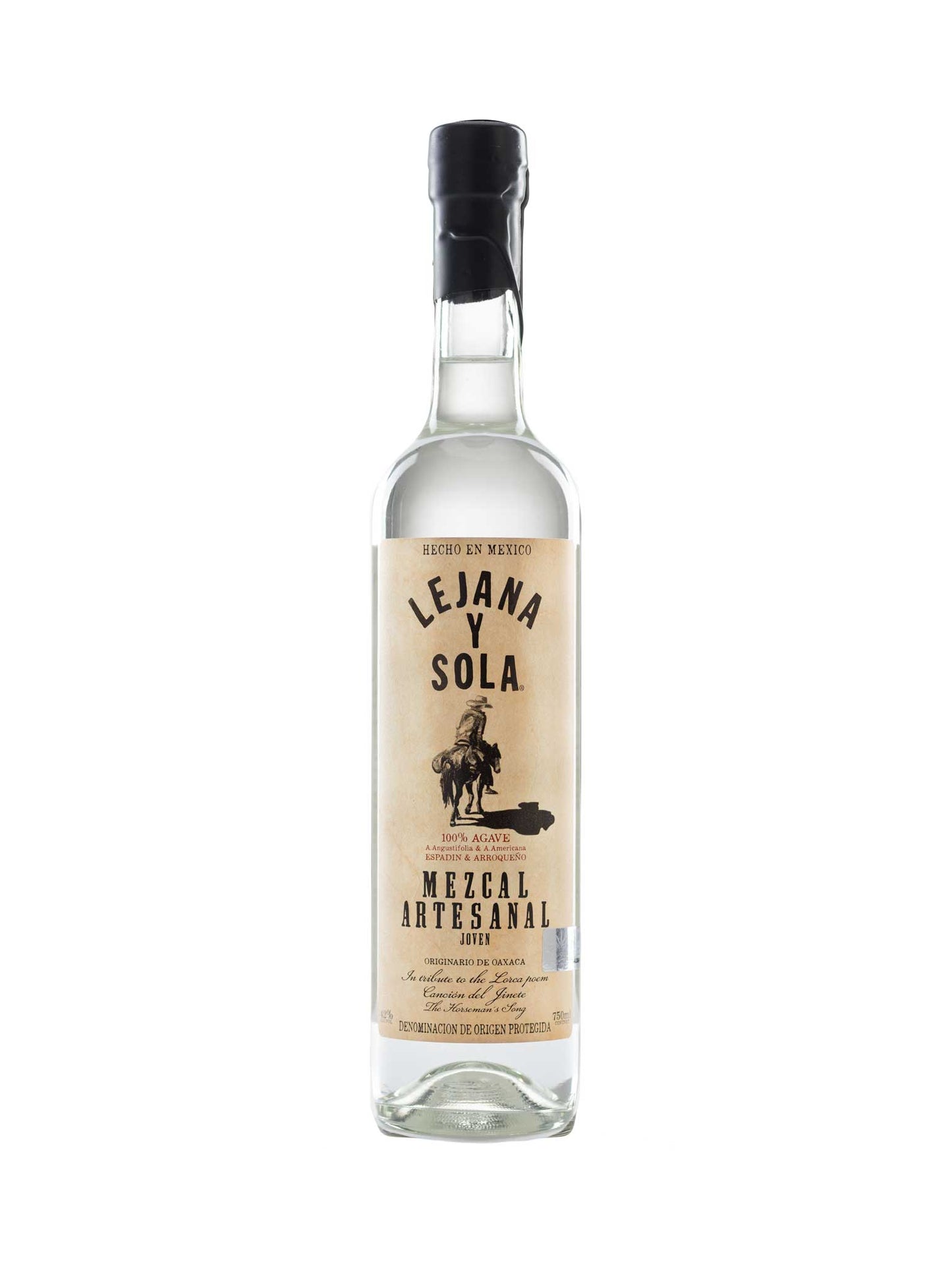 Lejana Y Sola Artesenal Mezcal Joven Espadin-Arroqueno 750mL