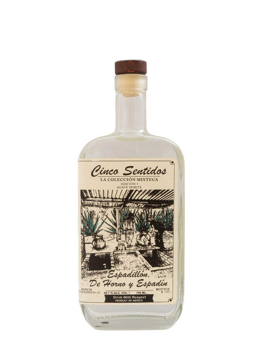 Cinco Sentidos Mezcal Espadillon de Horno y Espadin Mexico 750mL