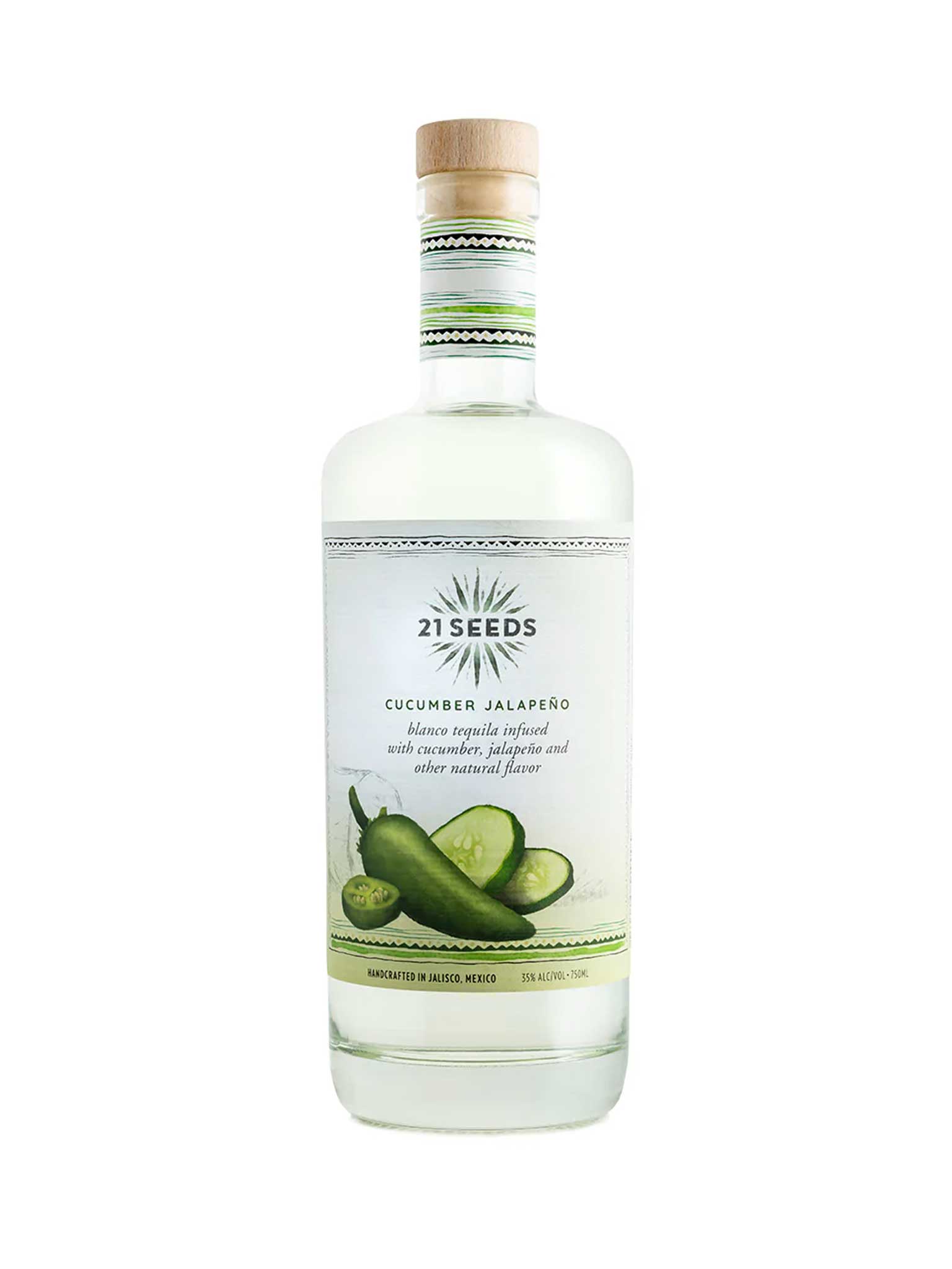21 Seeds Cucumber Jalapeno Infused Tequila 750mL
