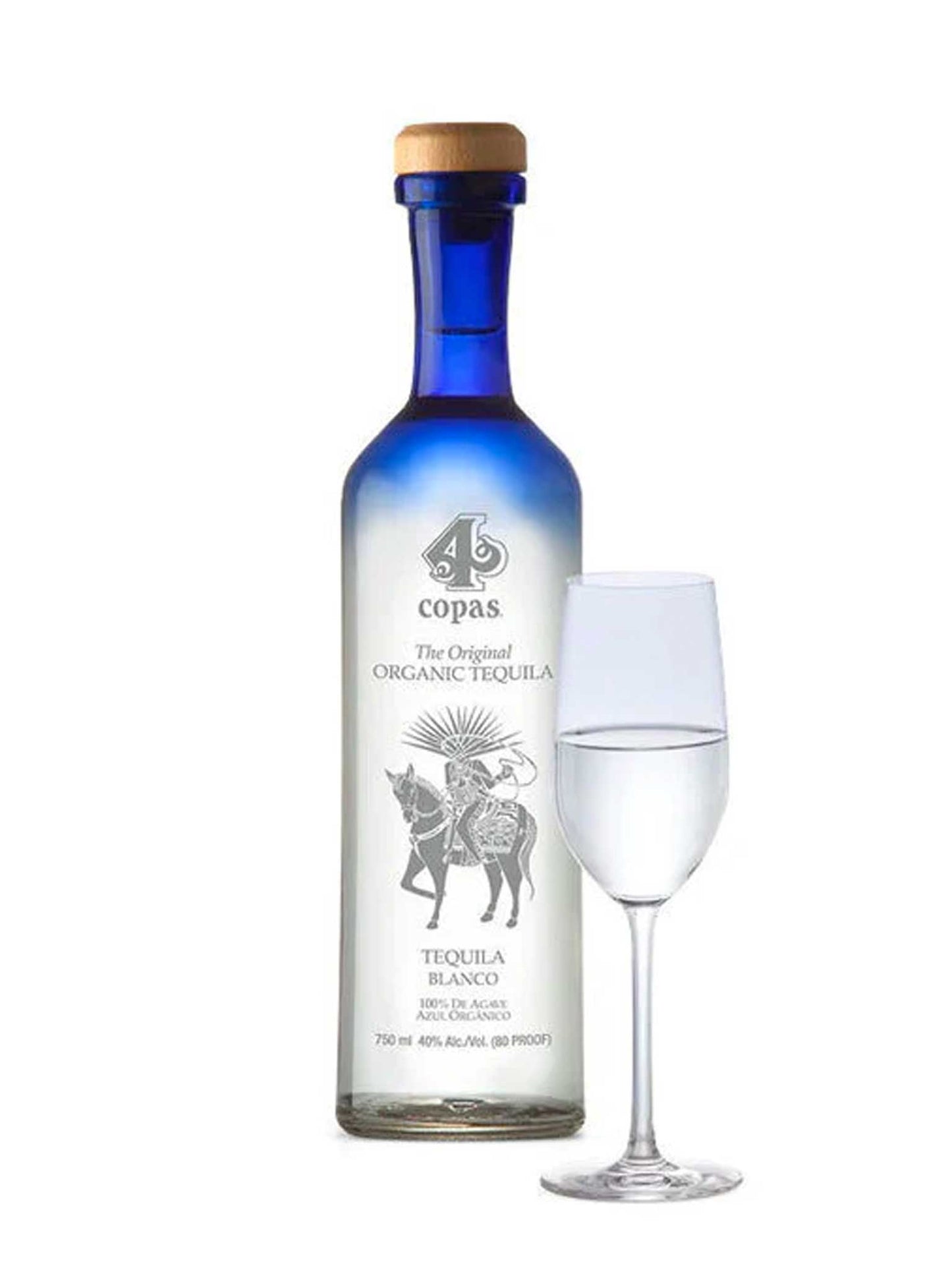 4 Copas Organic Blanco Tequila 750mL