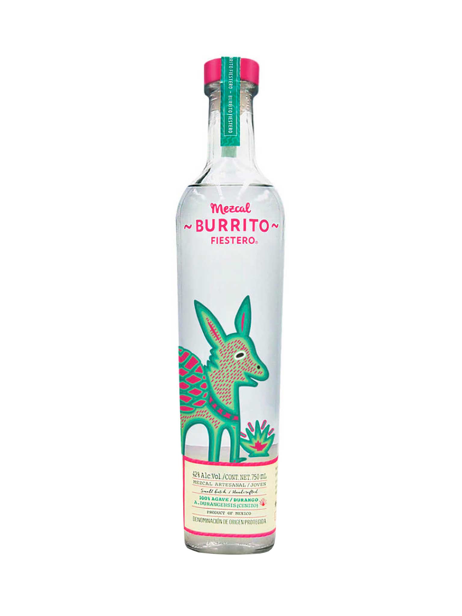 Burrito Fiestero Mezcal Artesanal Joven 750ml