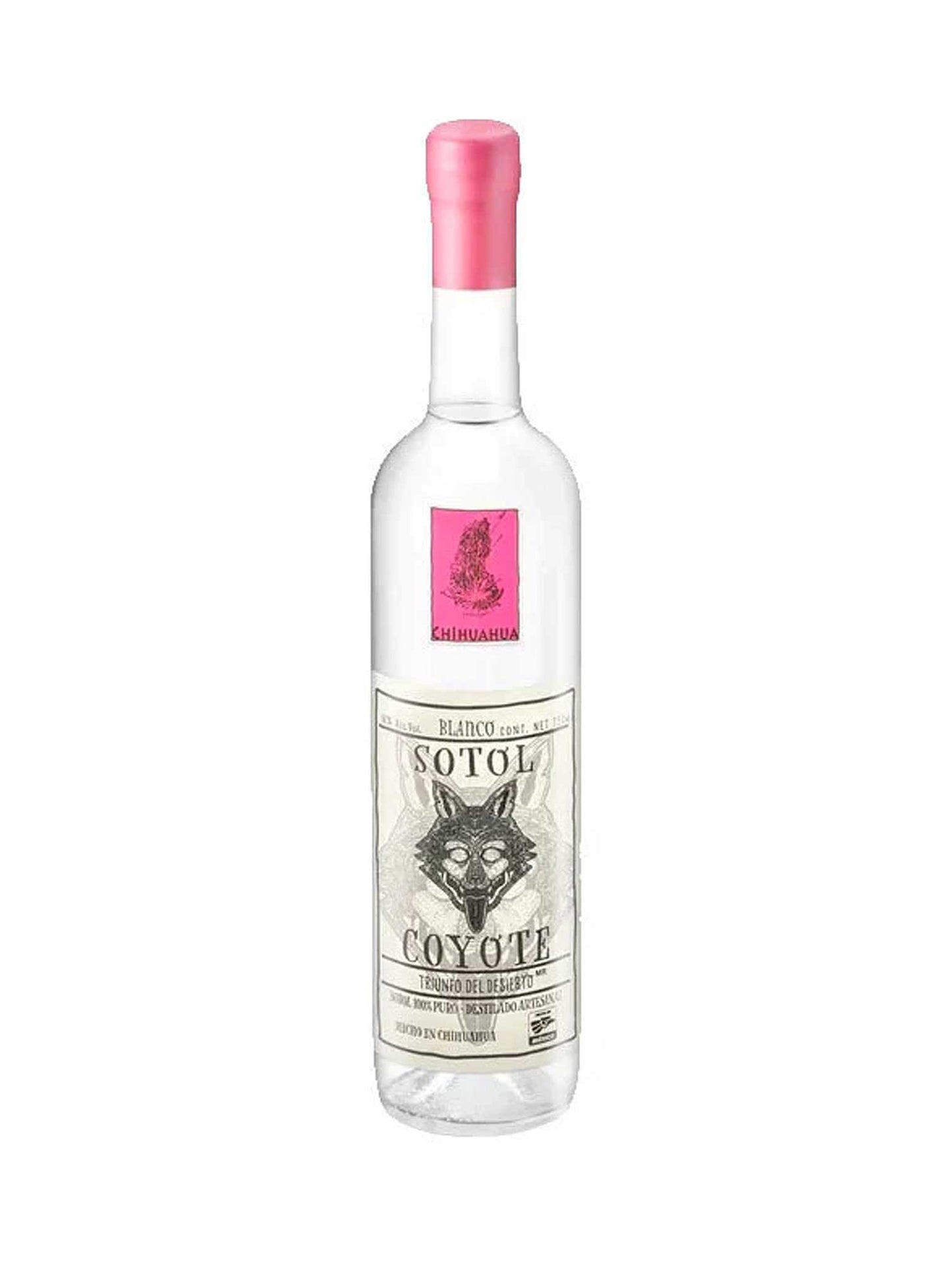 Sotol Coyote Chihuahua Blanco (Pink Label) Dasylirion Leiophyllum 750mL